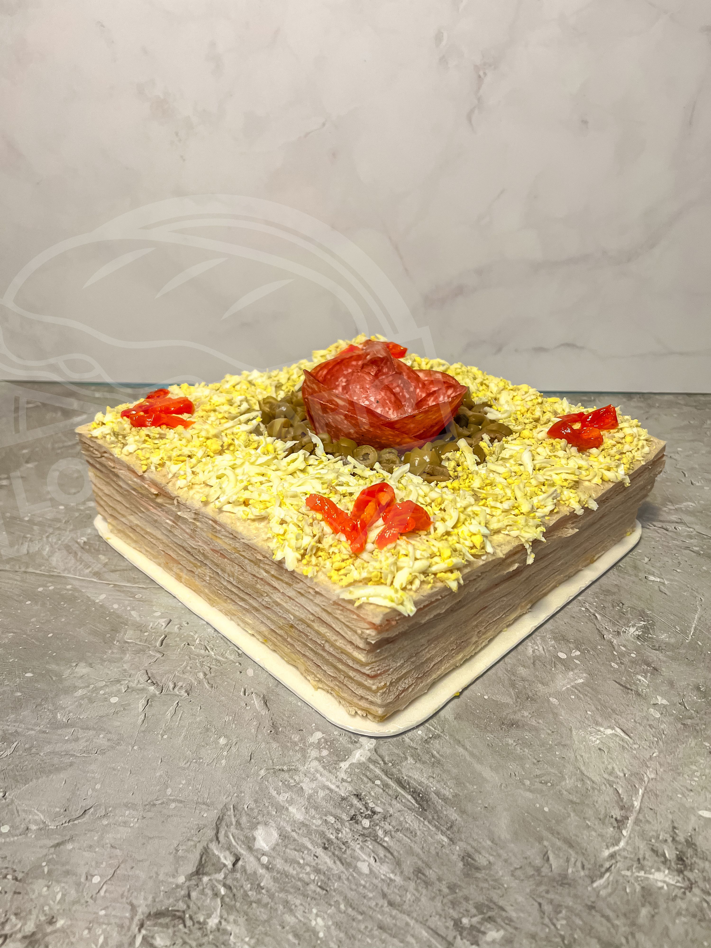 Torta de sandwiches de miga